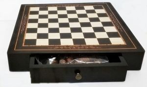 50-434-дървен шах с чекмеджета